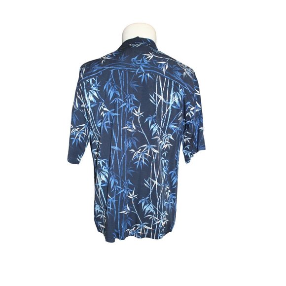 Puritan /Polo short sleeved / (Size M)/Navy - Hawaiian shirt /(100% Rayon) - Picture 2 of 11